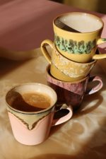 70’s ceramics Americano mugs - 4 stk - Radiant - Billede 3