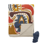 Horus Plaid, Multifarvet, Genanvendt Bomuld