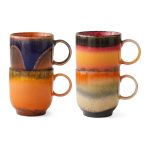 70’s ceramics café mugs - 4 stk - Brazil - Billede 2