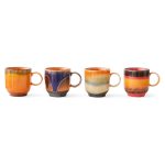 70’s ceramics café mugs - 4 stk - Brazil
