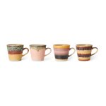 70’s ceramics cappuccino mugs - 4 stk - Vista