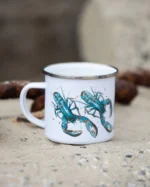 Blue Lobster Enamel Mug - Billede 2