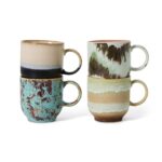 Café Krus - Abstract, Sæt Af 4