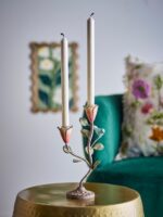 Lysestage - Blomster - Billede 3