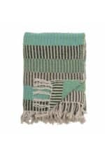 Isnel Plaid, Blå - Genanvendt Bomuld