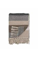 Isnel Plaid, Brun - Genanvendt Bomuld