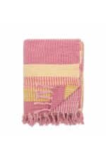 Isnel Plaid, Pink - Genanvendt Bomuld