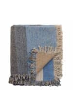 Maji Plaid, Blå - Genanvendt Bomuld